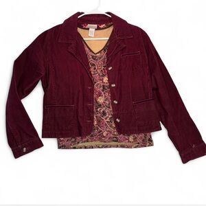 Passport Women's Burgundy Corduroy Jacket